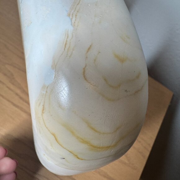 Threshold designed with Studio McGee Modern Teak Wood Sculpture White NEW‎ - Picture 6 of 9